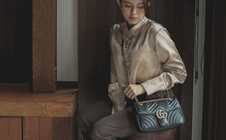 GUCCI（グッチ）のアイコンバッグ　GG マーモント（GG MARMONT）