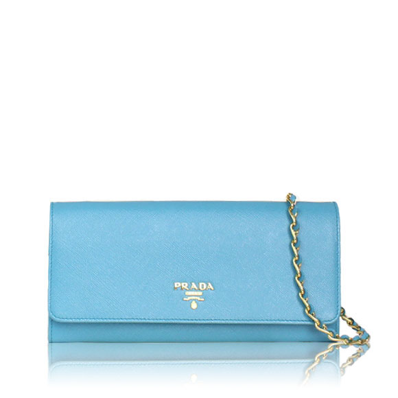 PRADA サフィアーノチェーンウォレット 21&nbsp;x10&nbsp;x1cm(幅&nbsp;x 高さ&nbsp;x マチ)