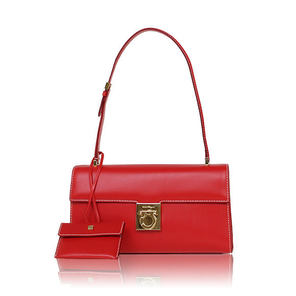 FERRAGAMO ガンチーニ 25&nbsp;x14&nbsp;x6cm(幅&nbsp;x 高さ&nbsp;x マチ)