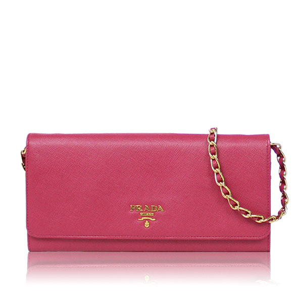 PRADA サフィアーノチェーンウォレット 21&nbsp;x11&nbsp;x1cm(幅&nbsp;x 高さ&nbsp;x マチ)