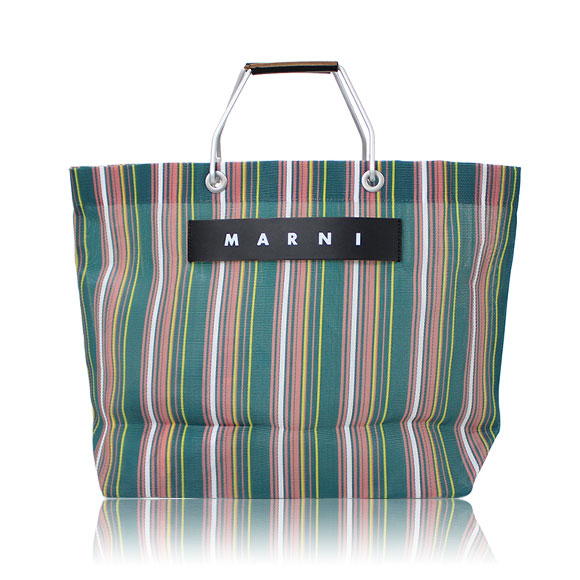 MARNI ストライプトートバッグ 34&nbsp;x31&nbsp;x13cm(幅&nbsp;x 高さ&nbsp;x マチ)