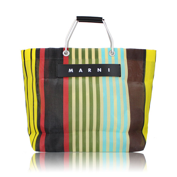 MARNI ストライプトートバッグ 34&nbsp;x32&nbsp;x11cm(幅&nbsp;x 高さ&nbsp;x マチ)