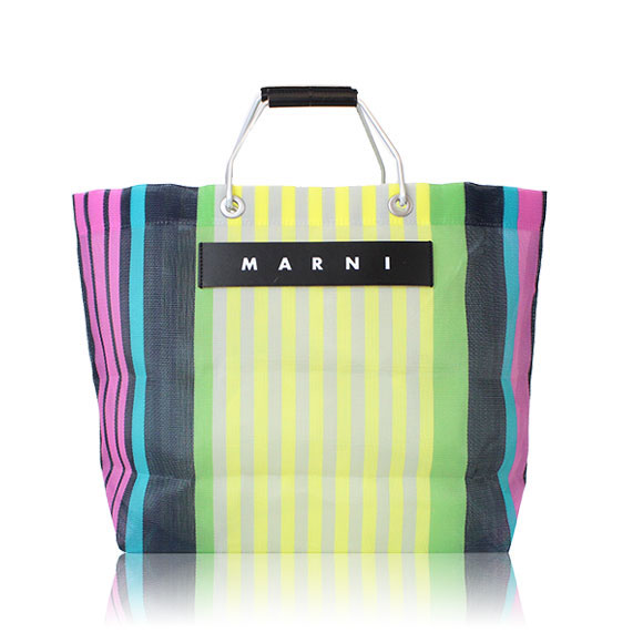 MARNI ストライプトートバッグ 33&nbsp;x32&nbsp;x12cm(幅&nbsp;x 高さ&nbsp;x マチ)
