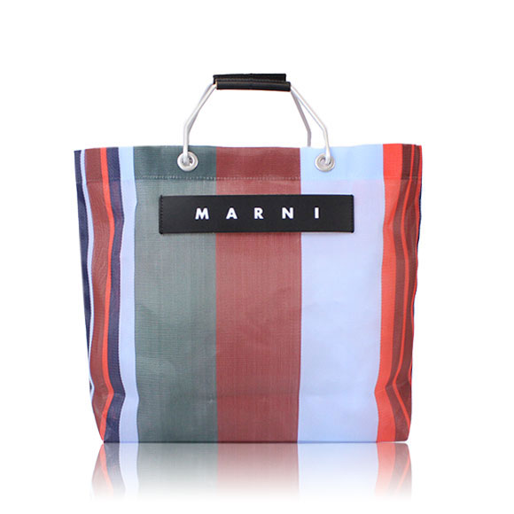 MARNI ストライプトートバッグ 33&nbsp;x32&nbsp;x12cm(幅&nbsp;x 高さ&nbsp;x マチ)