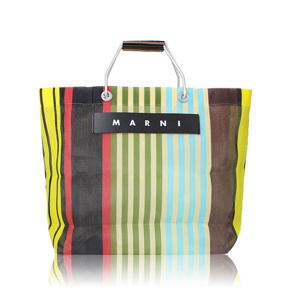 MARNI ストライプトートバッグ 34&nbsp;x33&nbsp;x12cm(幅&nbsp;x 高さ&nbsp;x マチ)