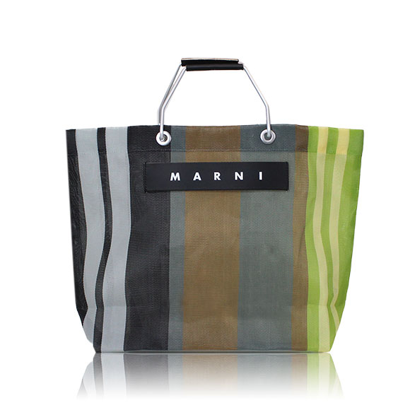 MARNI ストライプトートバッグ 33&nbsp;x32&nbsp;x12cm(幅&nbsp;x 高さ&nbsp;x マチ)