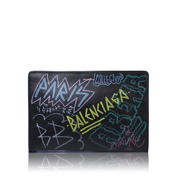 BALENCIAGA バザールポーチ 34&nbsp;x24&nbsp;x2cm(幅&nbsp;x 高さ&nbsp;x マチ)