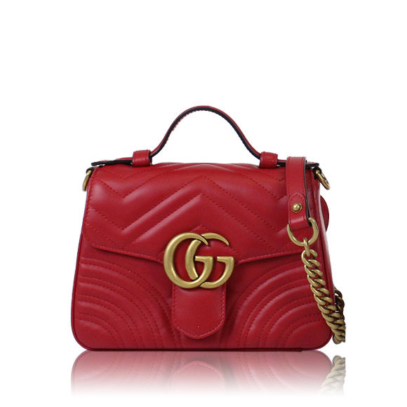 GUCCI GGマーモント 20&nbsp;x14&nbsp;x8cm(幅&nbsp;x 高さ&nbsp;x マチ)