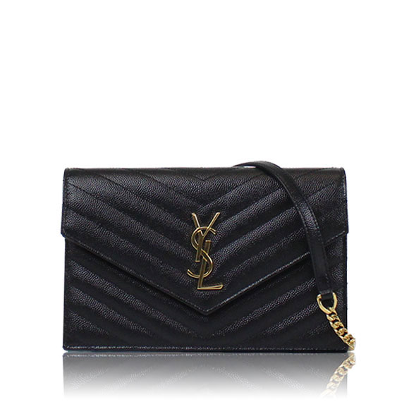 SAINT LAURENT チェーンウォレット 18&nbsp;x12&nbsp;x4cm(幅&nbsp;x 高さ&nbsp;x マチ)