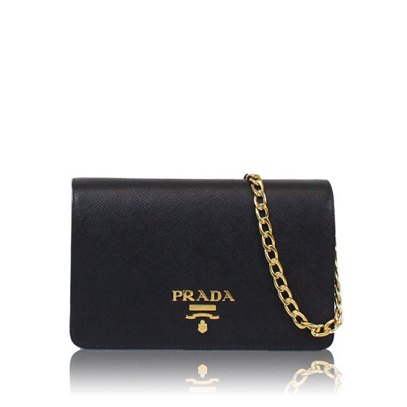 PRADA サフィアーノチェーンウォレット 