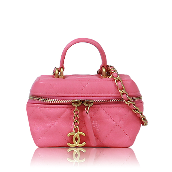 CHANEL ミニヴァニティショルダーバッグ 9&nbsp;x7&nbsp;x5cm(幅&nbsp;x 高さ&nbsp;x マチ)