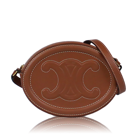 CELINE オーバルパース 16&nbsp;x12&nbsp;x4cm(幅&nbsp;x 高さ&nbsp;x マチ)