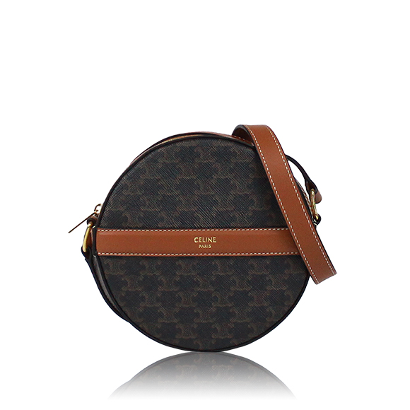 CELINE ラウンドパース 14&nbsp;x14&nbsp;x4cm(幅&nbsp;x 高さ&nbsp;x マチ)