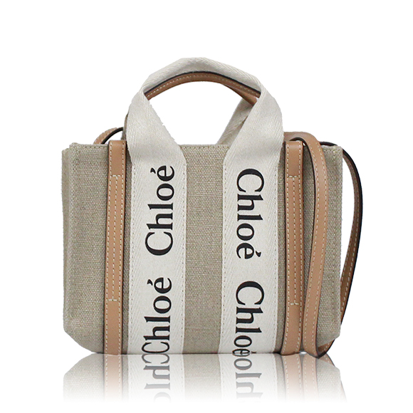 Chloe ウッディミニトートバッグ 20&nbsp;x14&nbsp;x6cm(幅&nbsp;x 高さ&nbsp;x マチ)