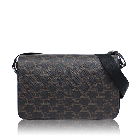 CELINE フラップメッセンジャーバッグ 23&nbsp;x14&nbsp;x6cm(幅&nbsp;x 高さ&nbsp;x マチ)