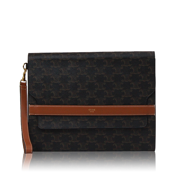 CELINE フラップ付きポーチ 28&nbsp;x21&nbsp;x3cm(幅&nbsp;x 高さ&nbsp;x マチ)