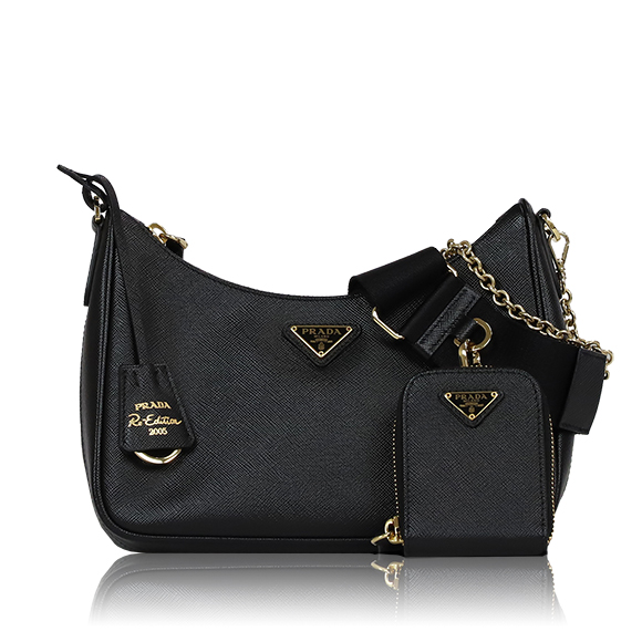 PRADA Re-Edition2005サフィアーノレザーバッグ 
