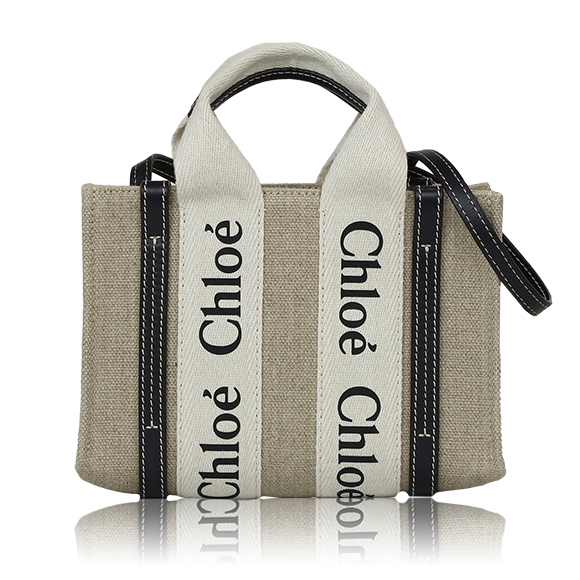 Chloe ウッディミニトートバッグ 20&nbsp;x13&nbsp;x6cm(幅&nbsp;x 高さ&nbsp;x マチ)