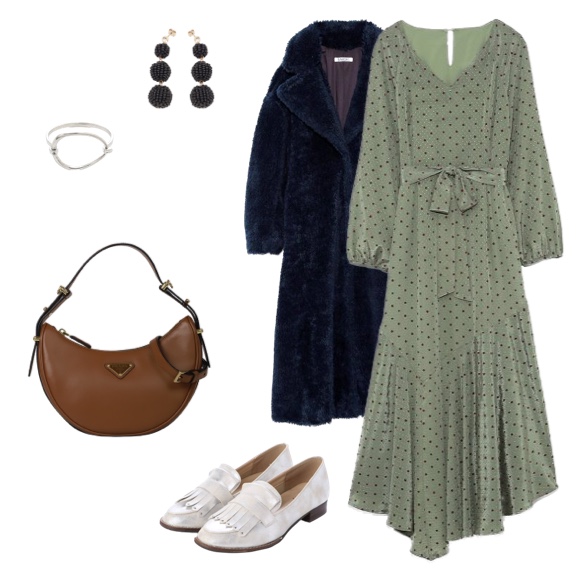 プラダアーケスモールレザーショルダーバッグ