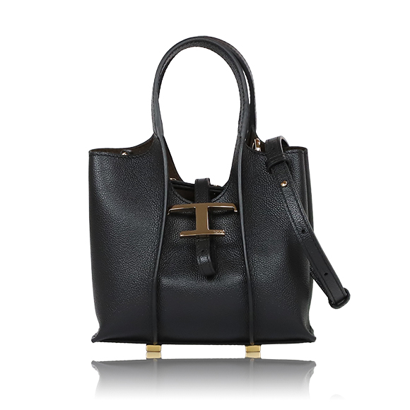 TOD’S Tタイムレスレザーショッピングバッグマイクロ 