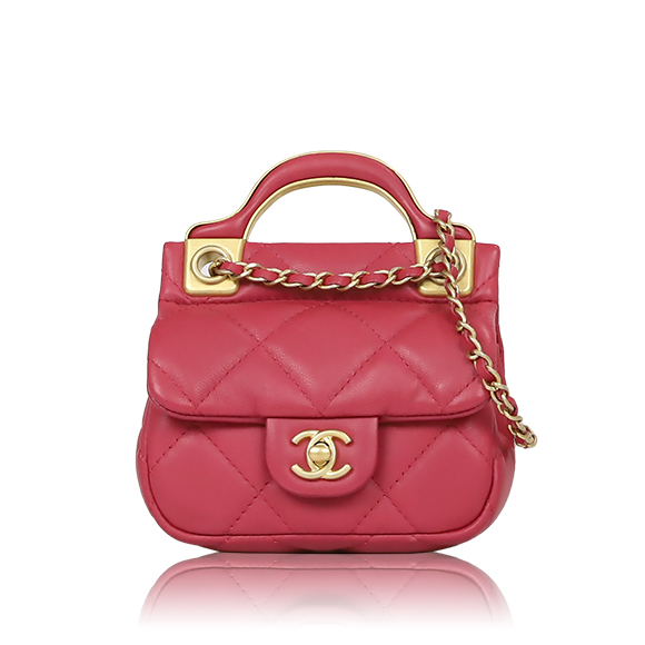 CHANEL チェーンショルダーバッグ 10&nbsp;x9&nbsp;x3cm(幅&nbsp;x 高さ&nbsp;x マチ)