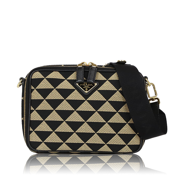 PRADA（プラダ）プラダシンボルエンブロイダリーファブリックバッグ