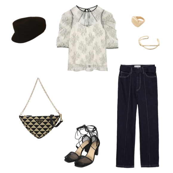 エンブロイダリージャカードファブリックミニバッグ