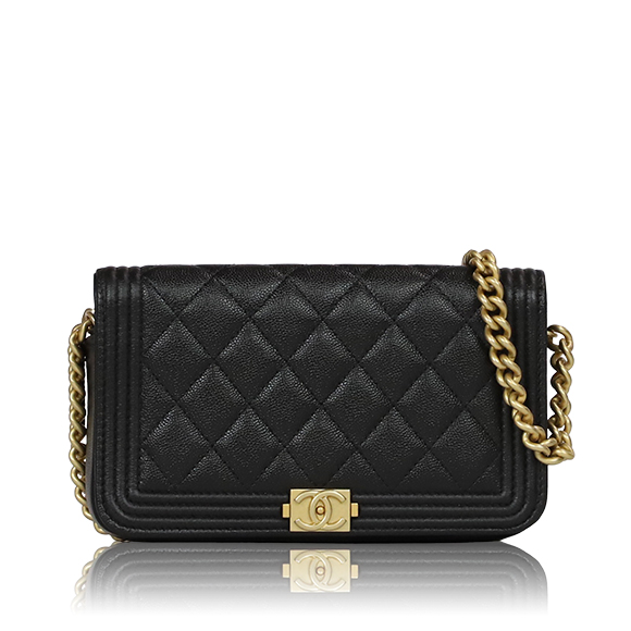 CHANEL ボーイシャネルチェーンウォレット 18&nbsp;x10&nbsp;x3cm(幅&nbsp;x 高さ&nbsp;x マチ)