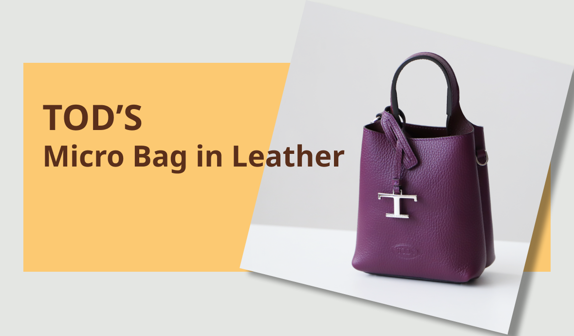 パープルで魅せる、コンパクトレザーの新定番 # TOD’S