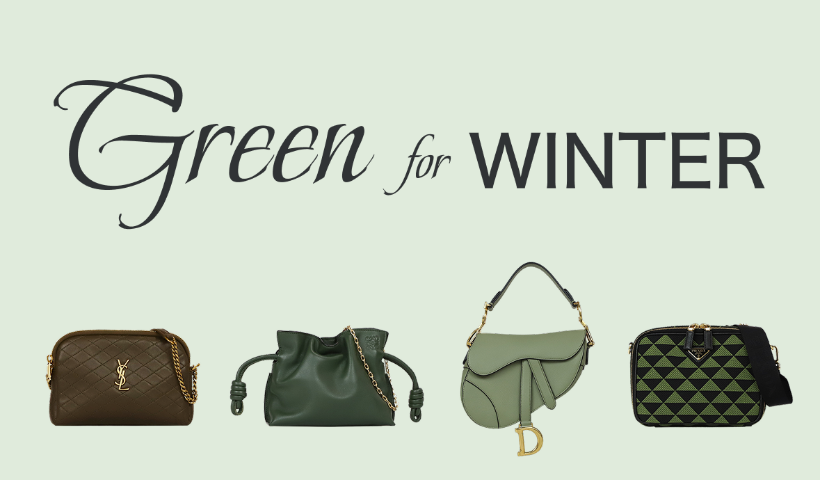 Green for WINTER # 冬の抜け感はグリーンから