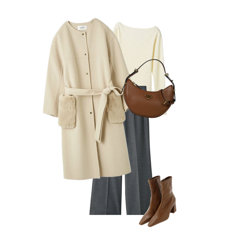 PRADA（プラダ）アーケスモールレザーショルダーバッグ