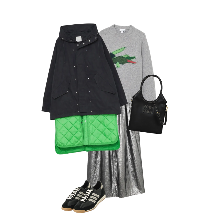 Miu Miu(ミュウミュウ)アイビーレザーハンドバッグ