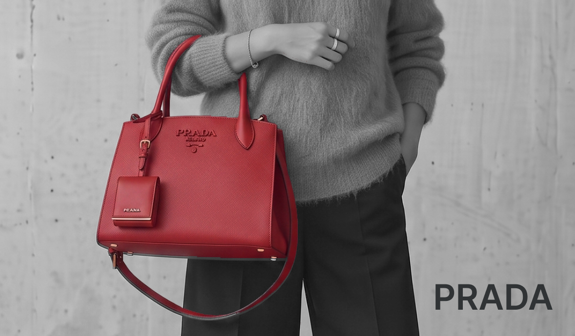 秋の始まりに、赤。 # PRADA