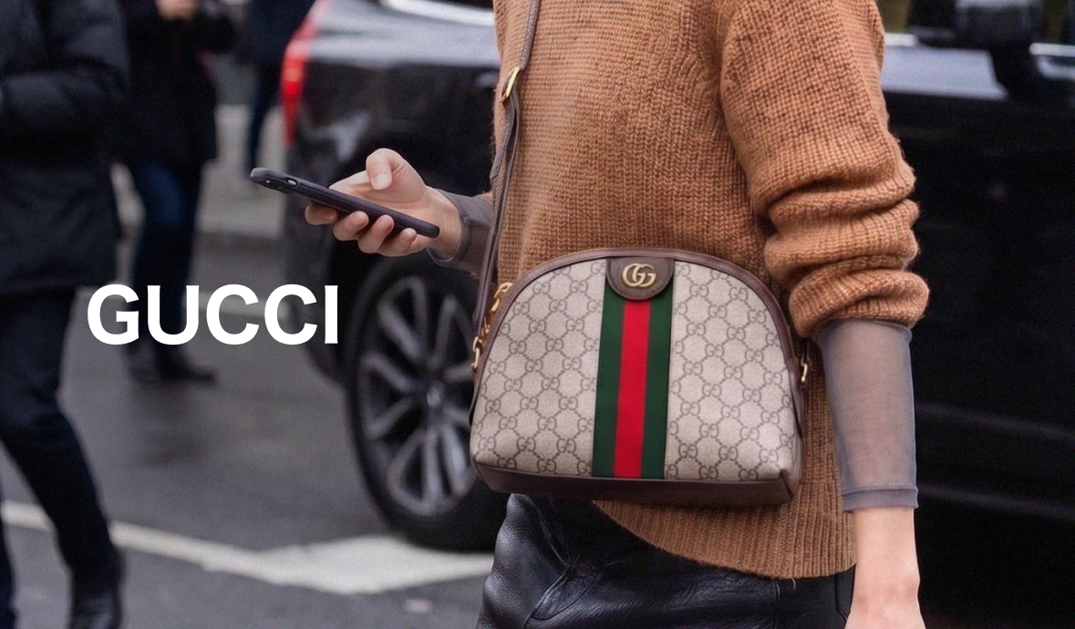 秋色の街を、オフィディアと。 # GUCCI